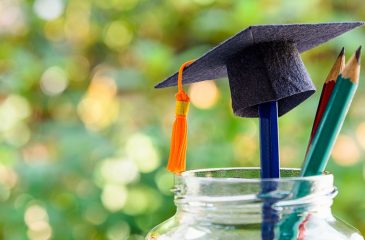 graduation hat pencil in jar